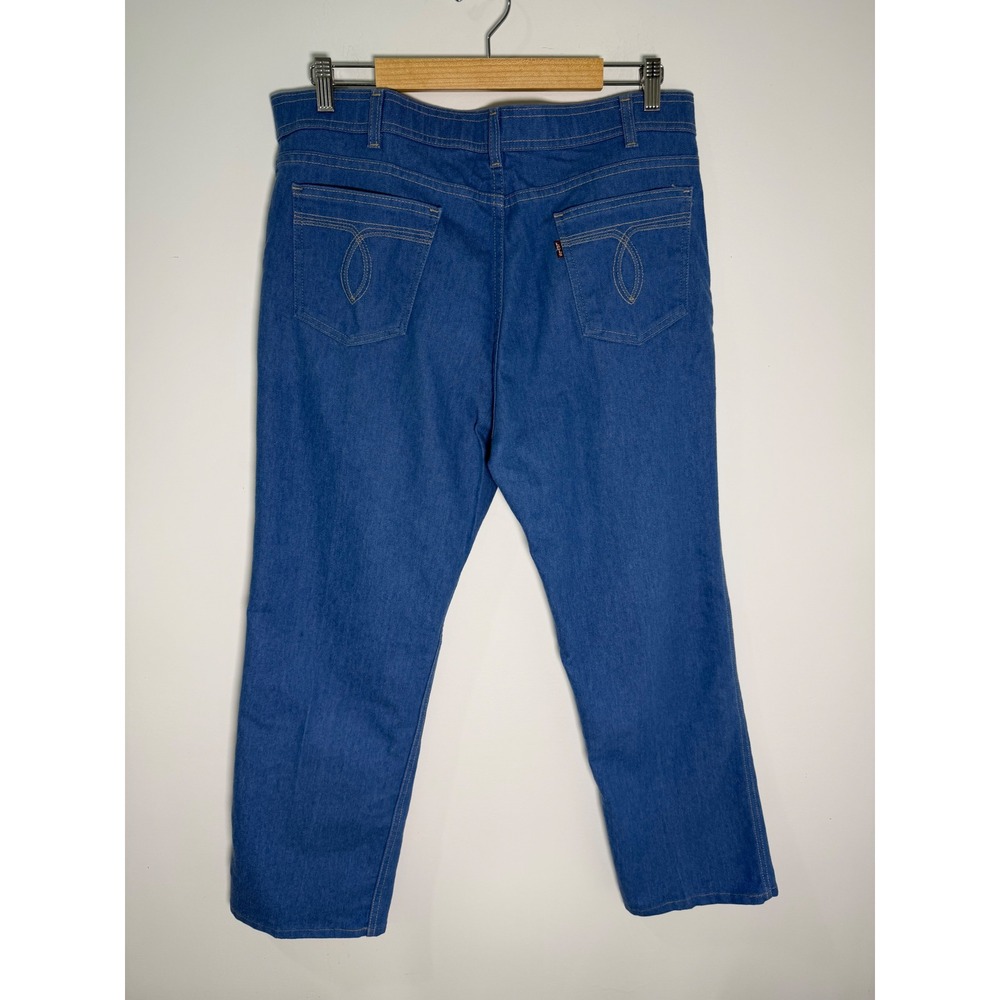 Vintage Levis Action Jeans Mens 36x27 Blue Denim Straight Leg Red Tab USA Made
